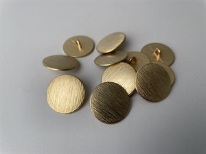 Metal knap - guld, 20 mm